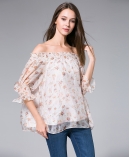 Flowers Printed silk georgette top